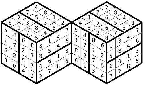 Hyper Sudoku 3D solution