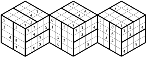 Hyper Sudoku 3D Puzzle Hyper Sudoku 3D Puzzle