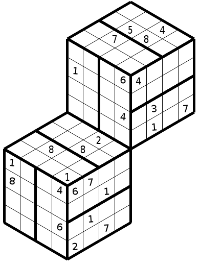 Hyper Sudoku 3D double n 4366