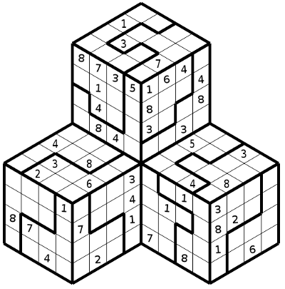 Hyper Sudoku 3D no 1194
