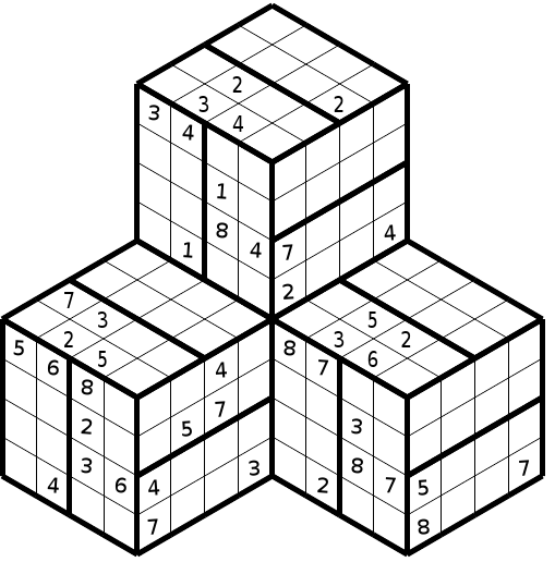 Hyper Sudoku 3D combined n 7925