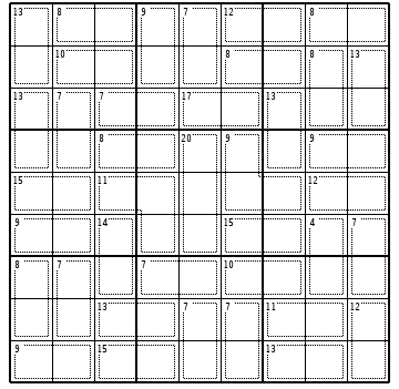 KIller Sudoku no 1