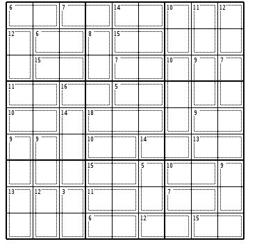 KIller Sudoku no 6206