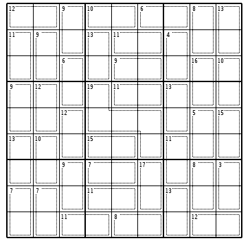 KIller Sudoku no 1