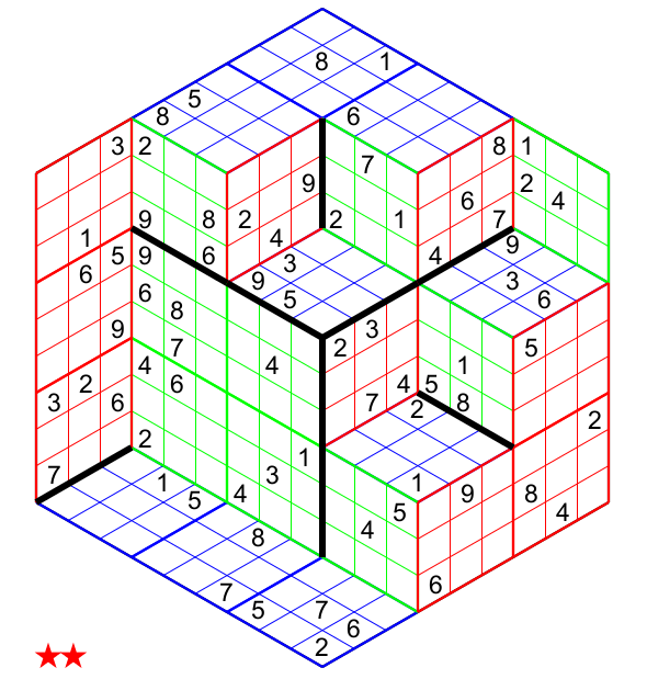Sudoku 3 Dimensions no 345 3447